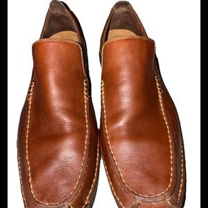 Cole Haan Nike Air Soles Men’s Brown Leather Loafers Slip On Shoes Size 11 M